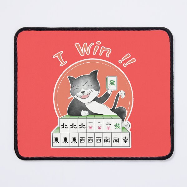Item preview, MAHJONG tiles i win black cat designed and sold by jessie848v.