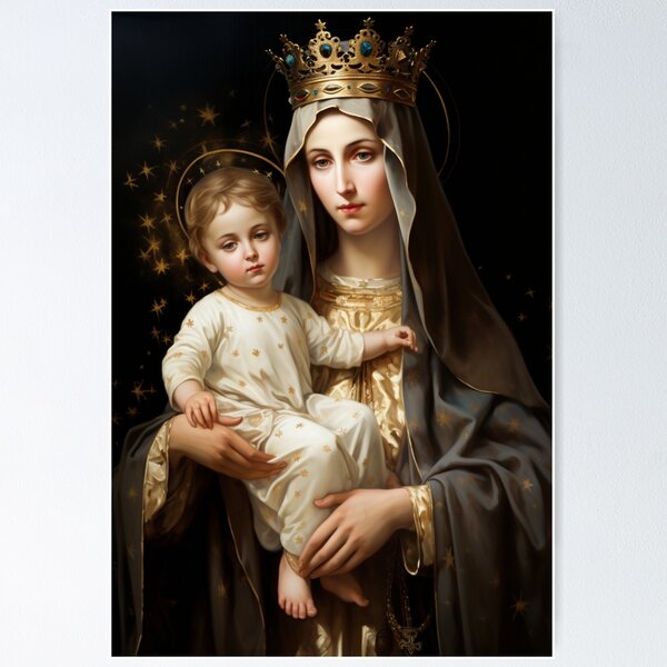 Item preview, Our Lady of Mount Carmel designed and sold by SanctifiedSouls.
