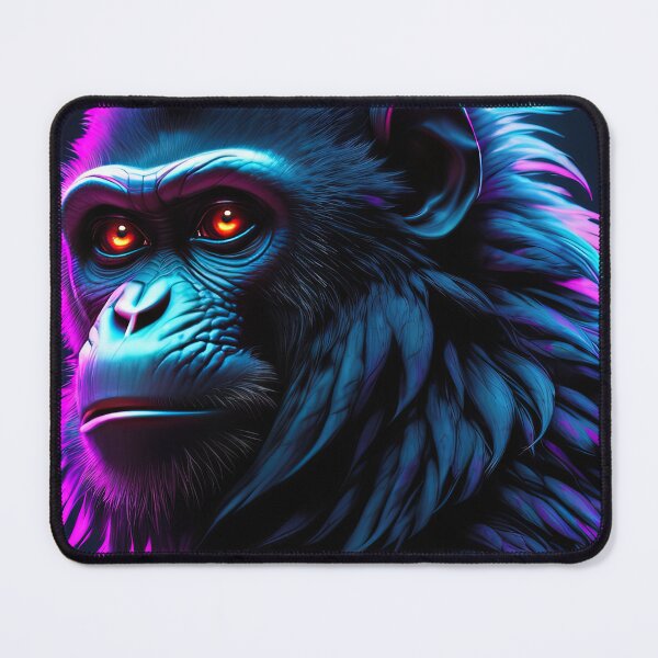 Item preview, Neon monkey vaporwave aesthetic illustration designed and sold by ChaosEdits.
