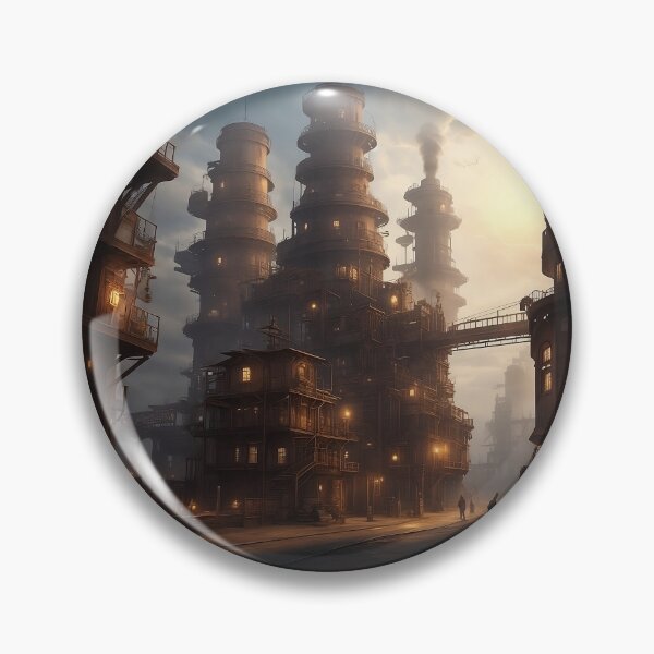 Item preview, Steam Powered Metropolis designed and sold by AICreativeArts.