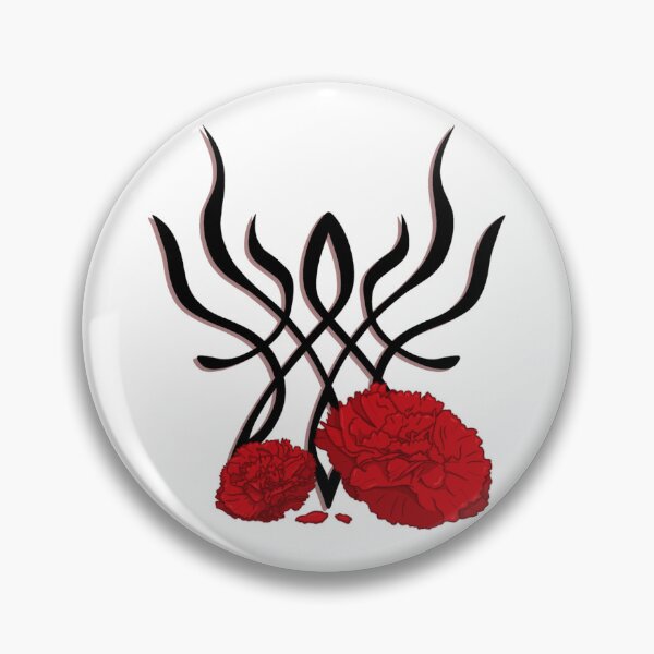 Item preview, Crest of Flames with Carnations designed and sold by SoybeanTomato.