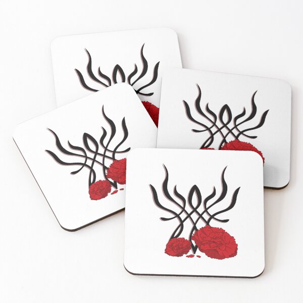 Item preview, Crest of Flames with Carnations designed and sold by SoybeanTomato.