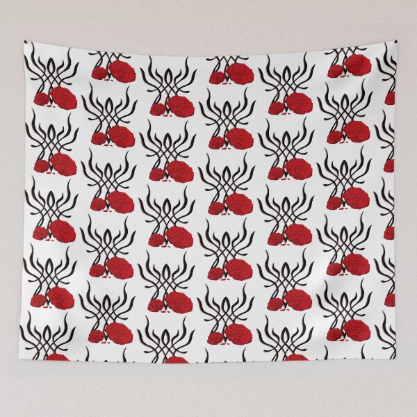 Item preview, Crest of Flames with Carnations designed and sold by SoybeanTomato.