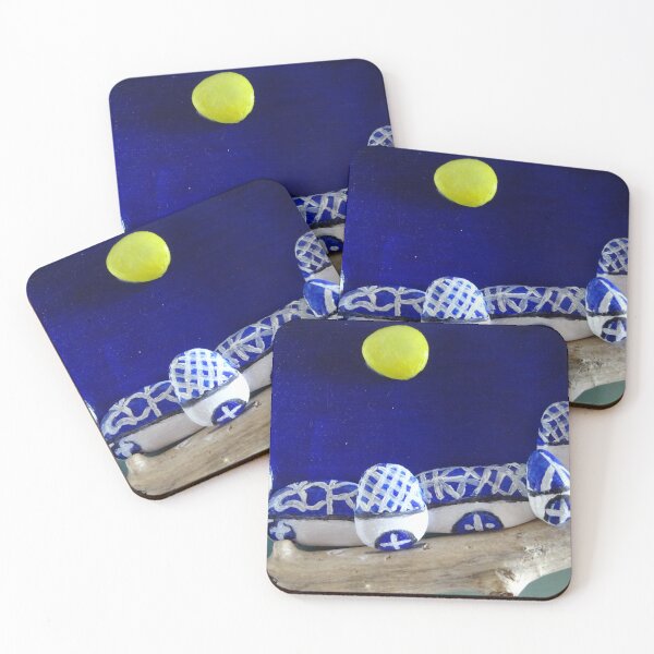 Item preview, Moon in the night of abstract stones designed and sold by walterfest.