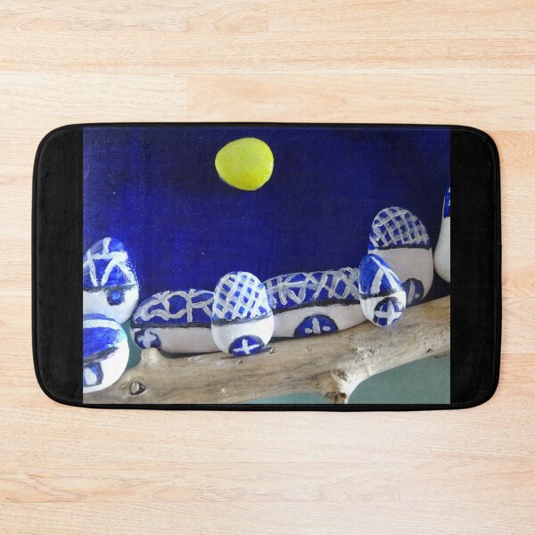 Item preview, Moon in the night of abstract stones designed and sold by walterfest.