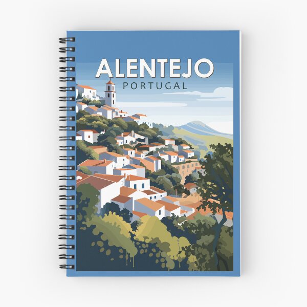 Item preview, Alentejo Portugal Travel Art Vintage designed and sold by KrisSidDesigns.
