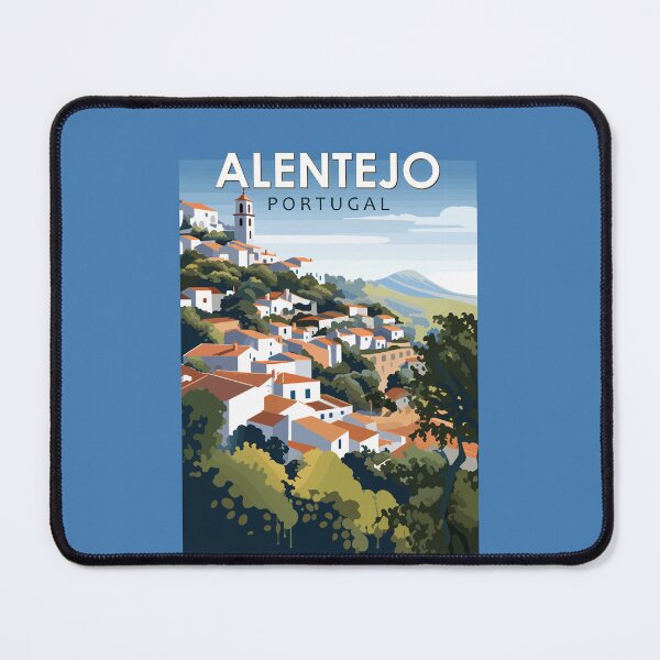 Item preview, Alentejo Portugal Travel Art Vintage designed and sold by KrisSidDesigns.