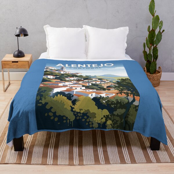 Item preview, Alentejo Portugal Travel Art Vintage designed and sold by KrisSidDesigns.
