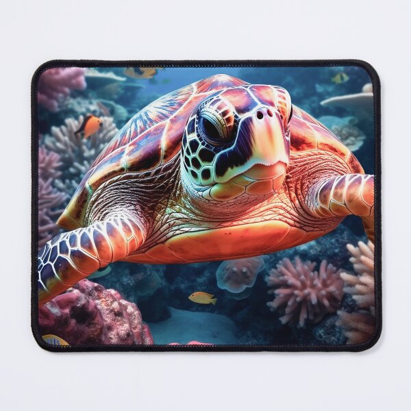 Item preview, turtle on coral reef designed and sold by Rafael-Wong.