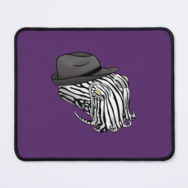 Item preview,  Striped Pajama Squid in a fedora designed and sold by Bridget Vincent.