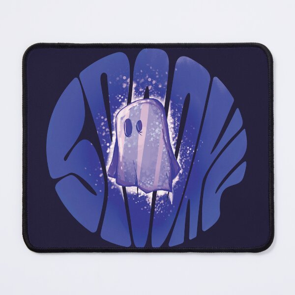 Item preview, Cute blue spooky ghost with retro lettering designed and sold by IggysArrrt.