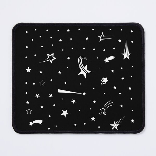 Item preview, black and white mini star pattern designed and sold by ArtisticAblaze.