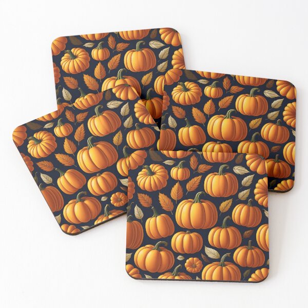 Item preview, Pumpkin and Fall Leaves Pattern designed and sold by AGNIII.