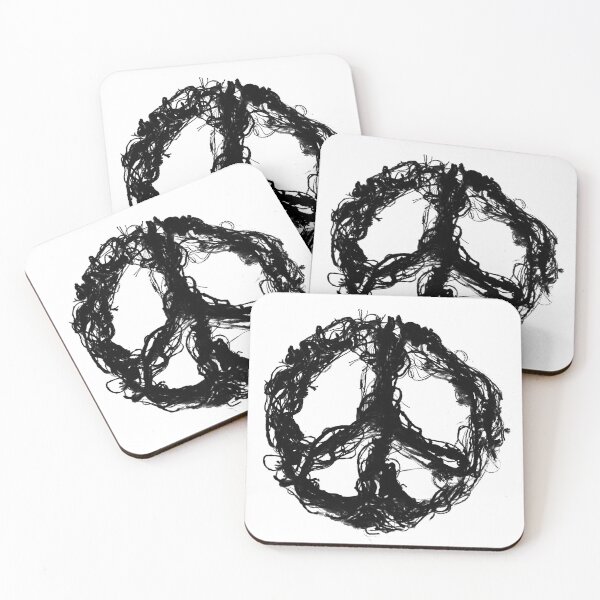 Item preview, Peace Treads - black designed and sold by stitchling.