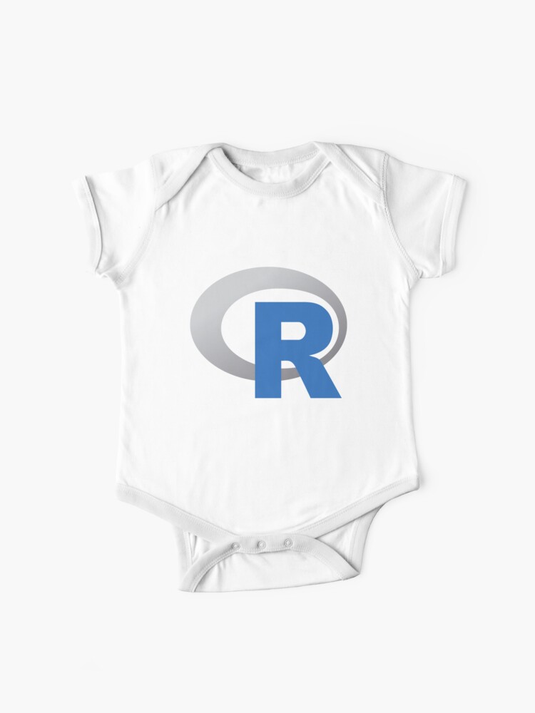 R Official Logo Programming Language T Shirt Baby One Piece By Rainwater11 Redbubble