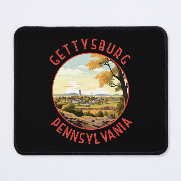 Item preview, Gettysburg Pennsylvania Retro Distressed Circle designed and sold by KrisSidDesigns.