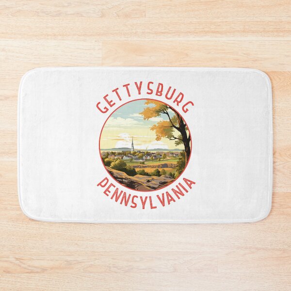 Item preview, Gettysburg Pennsylvania Retro Distressed Circle designed and sold by KrisSidDesigns.