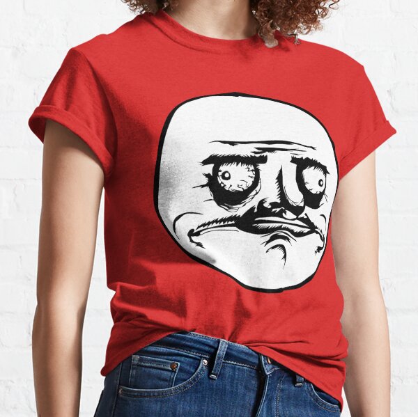 Troll Face Meme Problem Funny Mens Women Kids Boys Girls T-Shirt