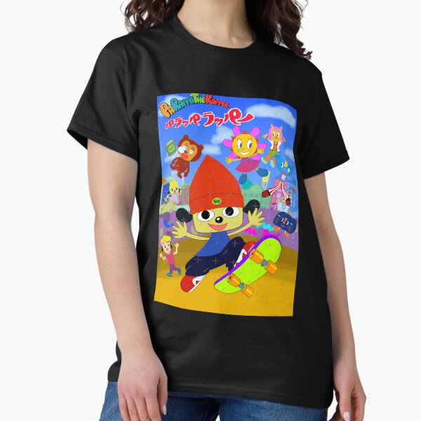 Vista previa del artículo con la obra «Póster de anime de Parappa el rapero», diseñado y vendido por corriee-wald.