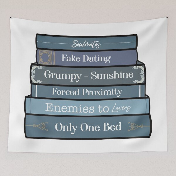 Item preview, Romance Tropes in Blue designed and sold by Thelunarwoodco.