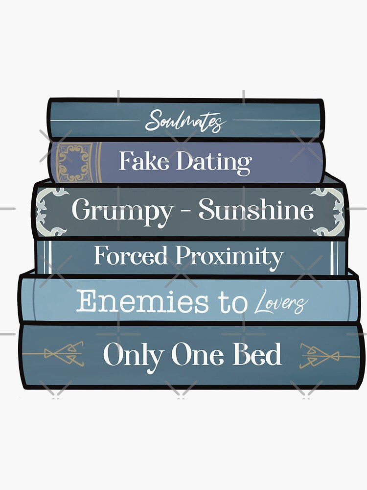 Romance Tropes In Blue Sticker For Sale By Thelunarwoodco Redbubble 4761