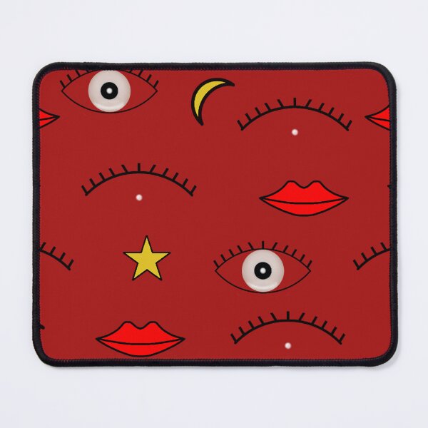 Item preview, lips eyes eyebrows star moon designed and sold by NAGNE.