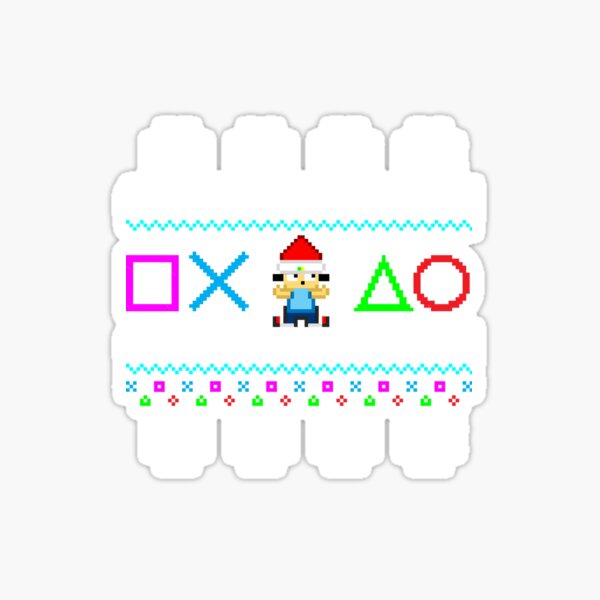 Vista previa del artículo con la obra «Diseño navideño de Parappa The Rapper (versión actualizada)», diseñado y vendido por corriee-wald.