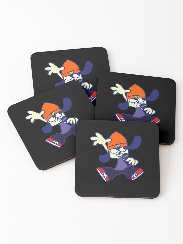 Thumbnail 1 of 5, Coasters (Set of 4), Parappa The Rapper Rap designed and sold by corriee-wald.