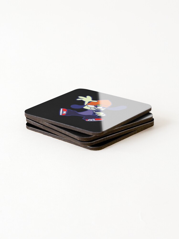Thumbnail 4 of 5, Coasters (Set of 4), Parappa The Rapper Rap designed and sold by corriee-wald.