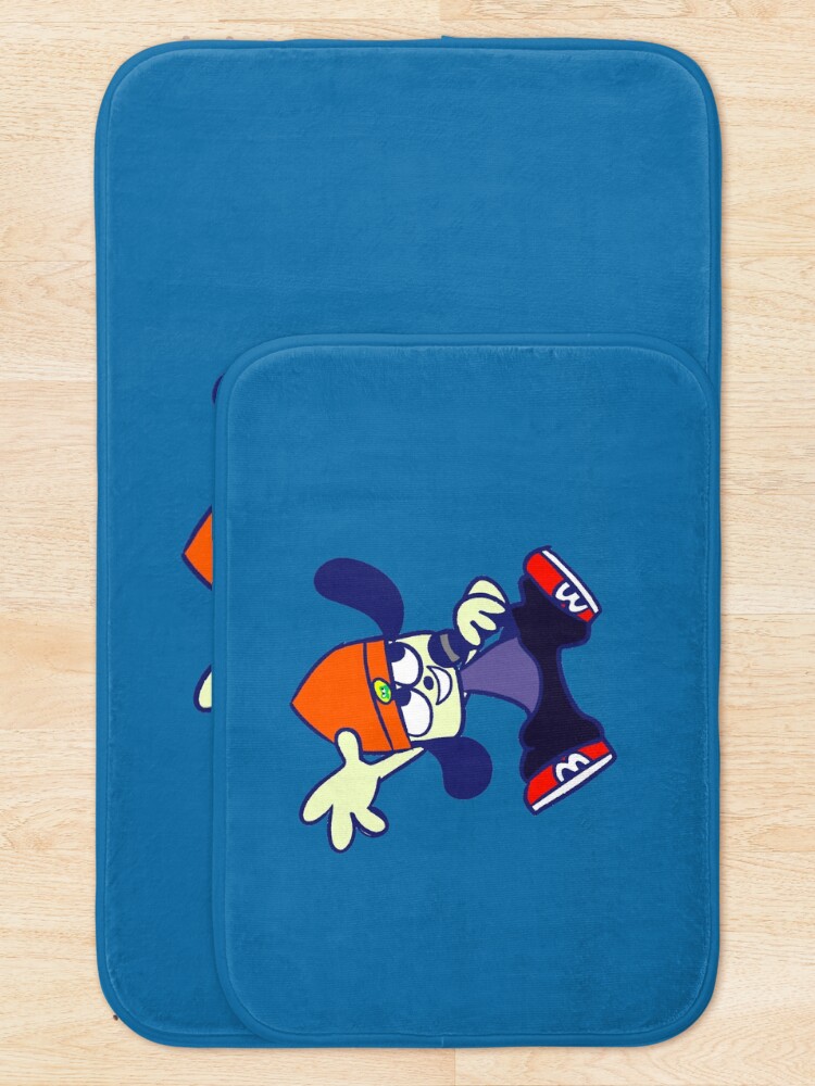 Thumbnail 5 of 6, Bath Mat, Parappa The Rapper Rap    designed and sold by corriee-wald.