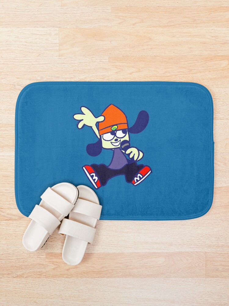 Thumbnail 1 of 6, Bath Mat, Parappa The Rapper Rap    designed and sold by corriee-wald.
