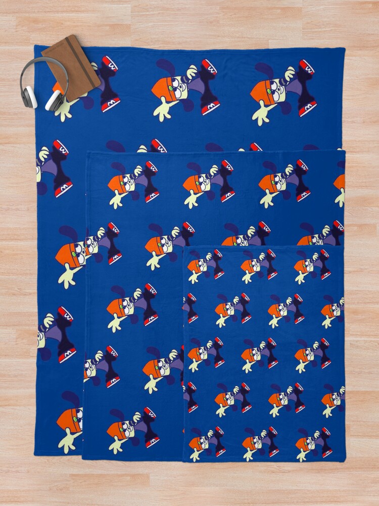 Thumbnail 5 of 6, Throw Blanket, Parappa The Rapper Rap    designed and sold by corriee-wald.