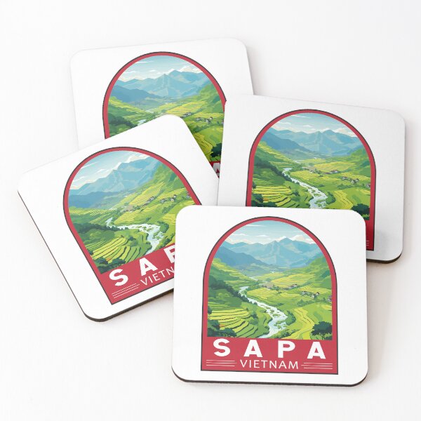 Item preview, Sapa Vietnam Travel Art Emblem designed and sold by KrisSidDesigns.