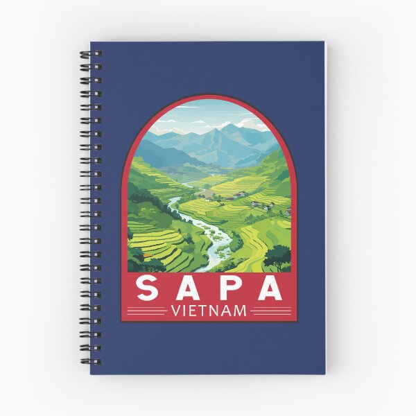 Item preview, Sapa Vietnam Travel Art Emblem designed and sold by KrisSidDesigns.