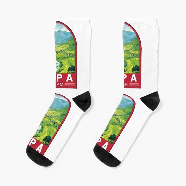 Sapa Vietnam Travel Art Emblem