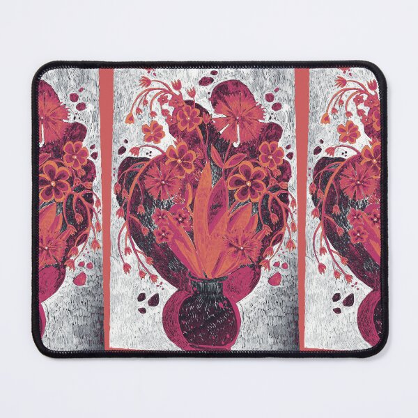 Aperçu de l'œuvre Bouquet de fleurs rouges dans un vase noir créée et vendue par Fransyn.