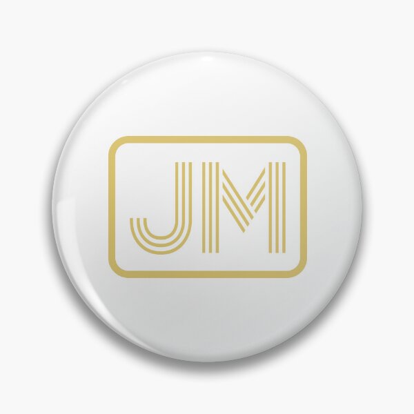 Item preview, JM Initials Gold Geometric Letters designed and sold by Jeallan Designs.