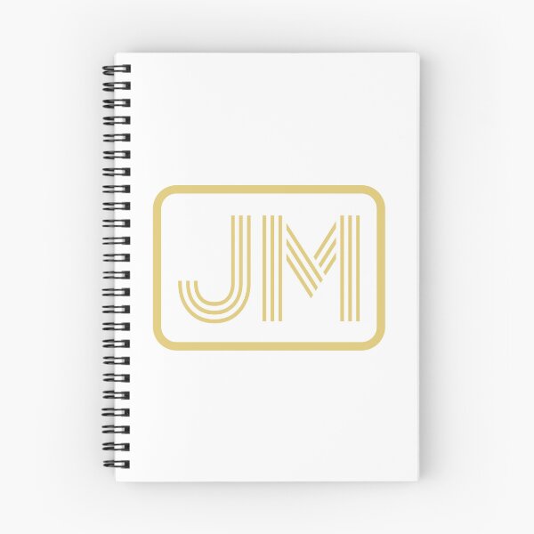 Artikelvorschau, JM-Initialen goldene geometrische Buchstaben entworfen und verkauft von Jeallan Designs.