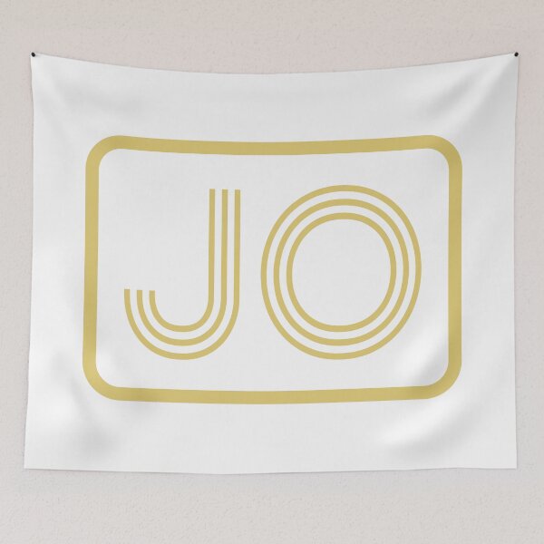Item preview, JO Initials Gold Geometric Letters designed and sold by Jeallan Designs.
