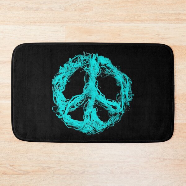 Item preview, Peace Treads - cyan designed and sold by stitchling.