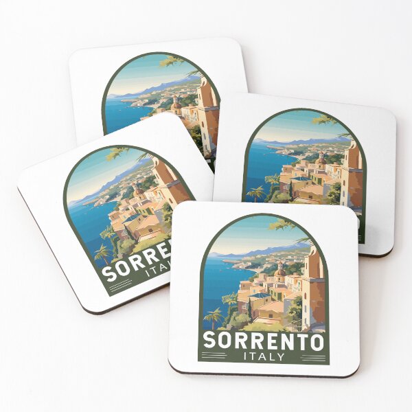Item preview, Sorrento Italy Travel Art Emblem designed and sold by KrisSidDesigns.