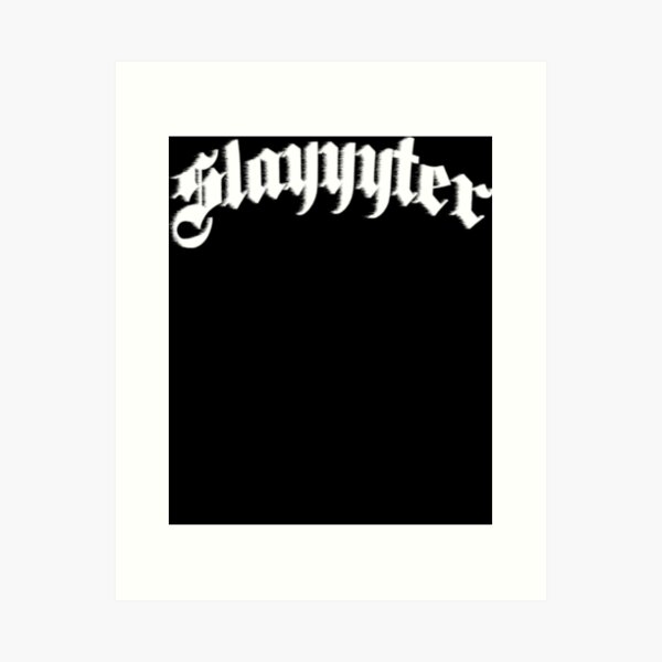 SLAYYYTER ALBUM LOGO Art Print for Sale by sebastianhz