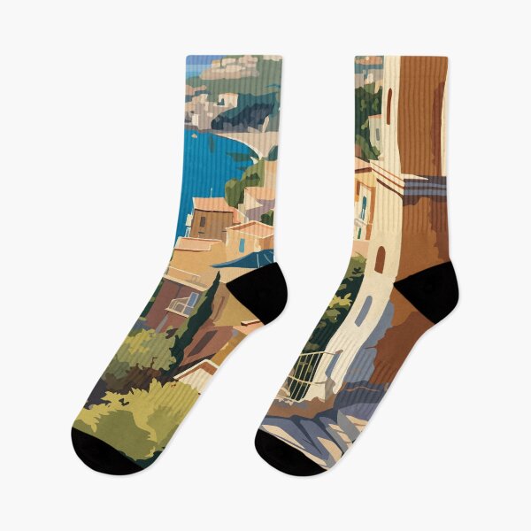 Item preview, Sorrento Italy Travel Art Vintage designed and sold by KrisSidDesigns.