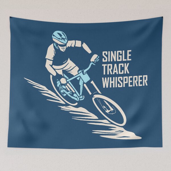 Item preview, Single Track Whisperer Mountain Biking designed and sold by Esskay Designs.
