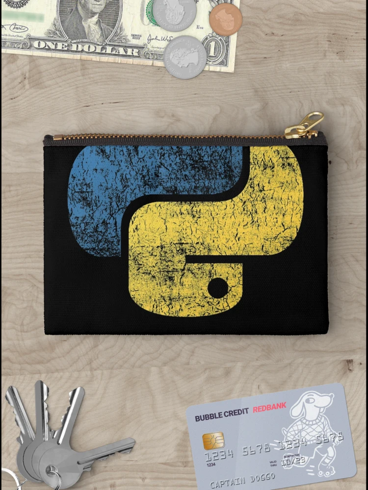 Thumbnail 3 of 4, Zipper Pouch, Python Logo Programming Language designed and sold by JamisonBode.