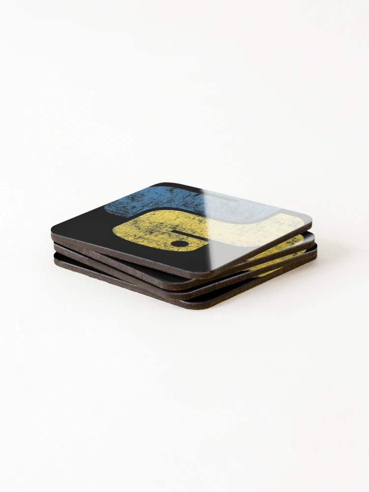 Thumbnail 4 of 5, Coasters (Set of 4), Python Logo Programming Language designed and sold by JamisonBode.