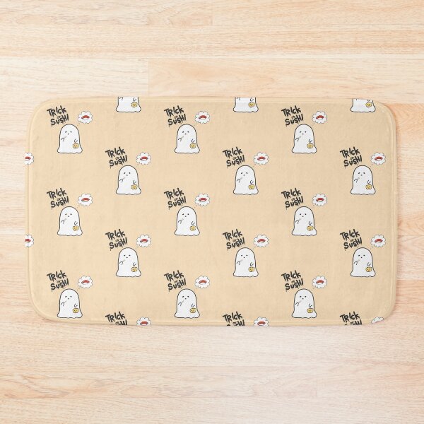 Item preview, Trick or Sushi Funny Halloween Ghost Anime Food Cute Kawaii Art designed and sold by Marinaaa010.