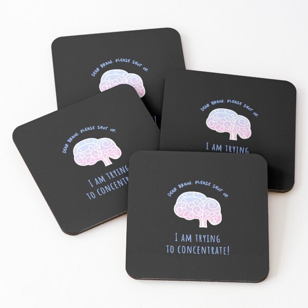 Item preview, Dear brain, please shut up. I am trying to concentrate! designed and sold by Aktio  Design.