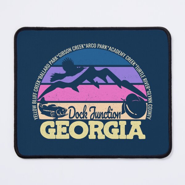 Item preview, Dock Junction Georgia Sunset Retro Vintage Local Pride Logo designed and sold by CRHPOD20.
