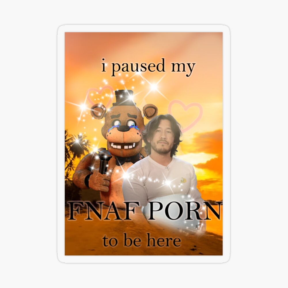 i paused my fnaf porn to be here mark version Magnet for Sale by  InMyMentalEra | Redbubble